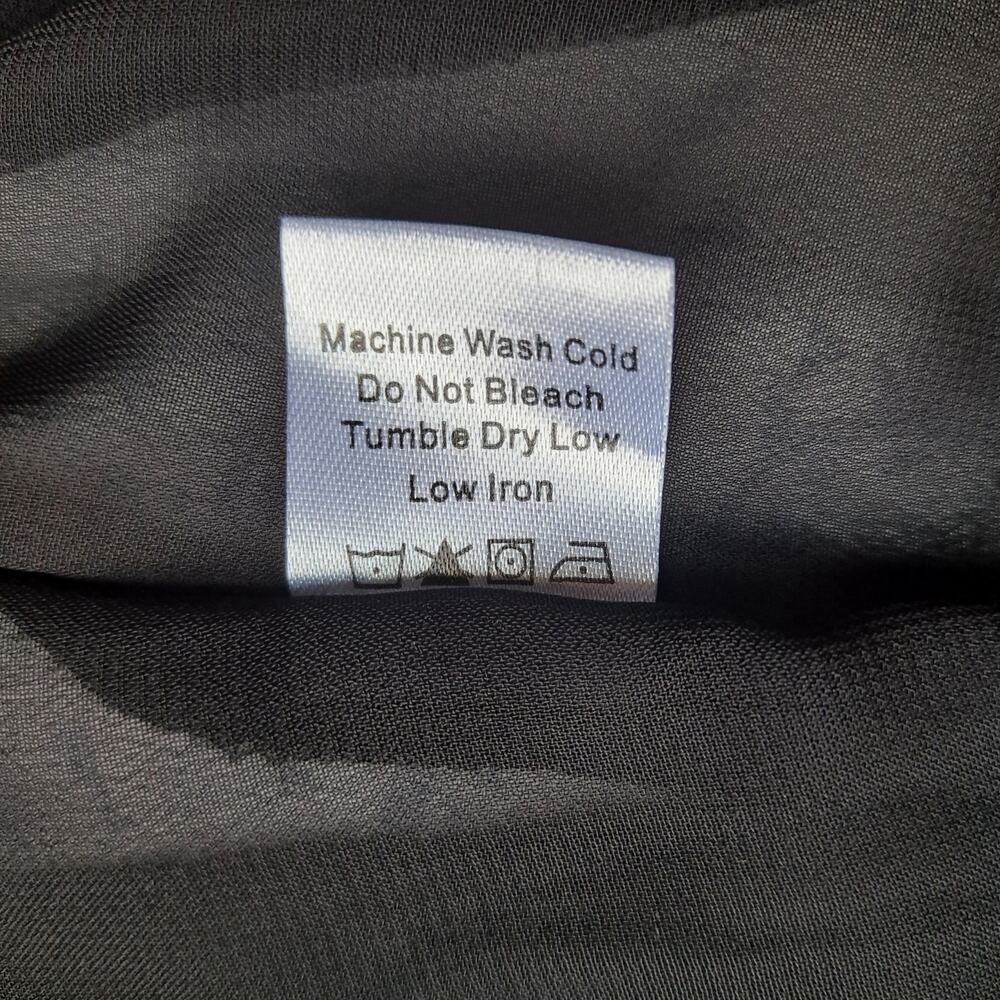 NWT Tuckernuck Andi Dress Gray Gardens Floral Pleated Midi Black & Gray Size 10 - Picture 12 of 12